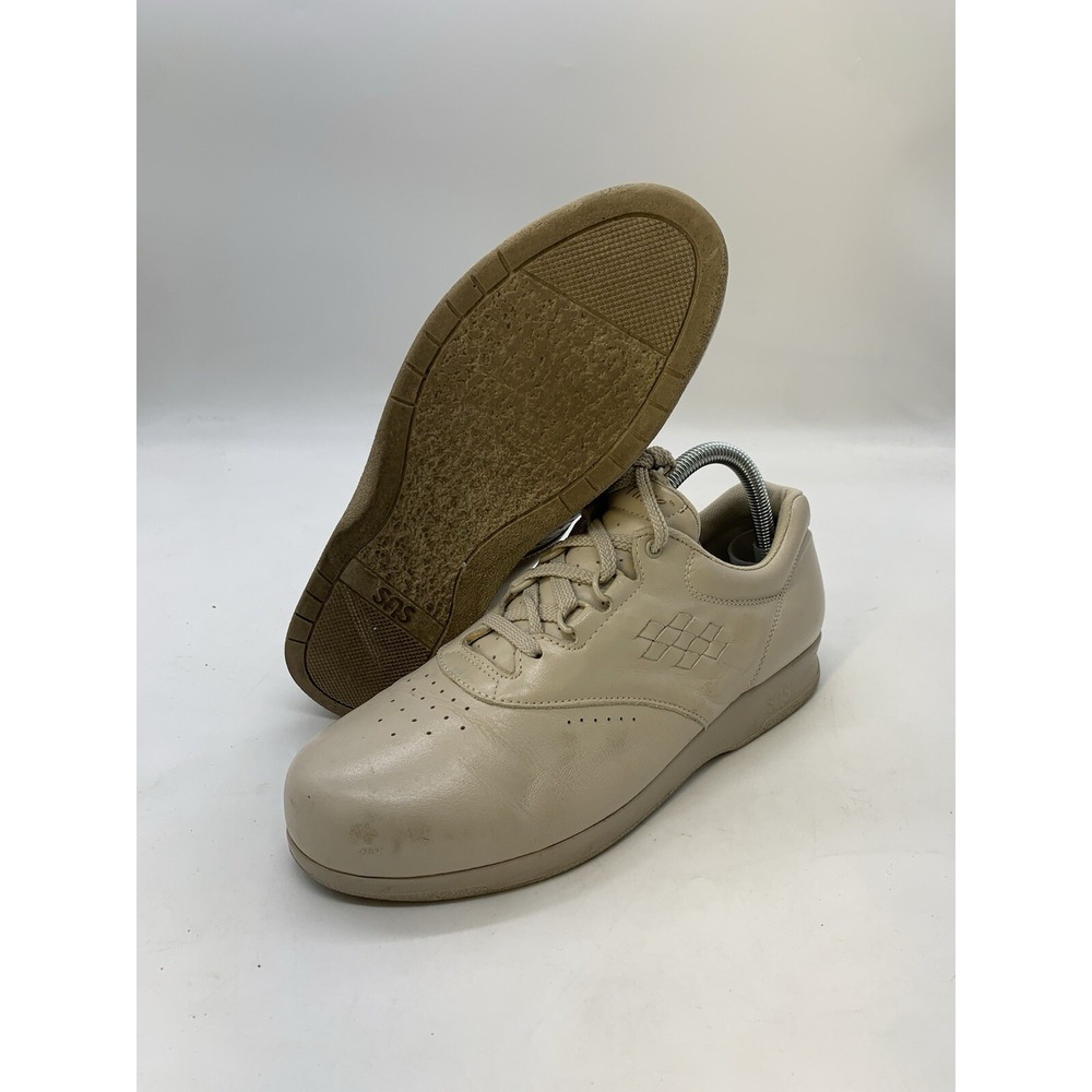SAS Free Time Walking Shoes Women's 8.5 M Medium US Bone Beige Casual Lace